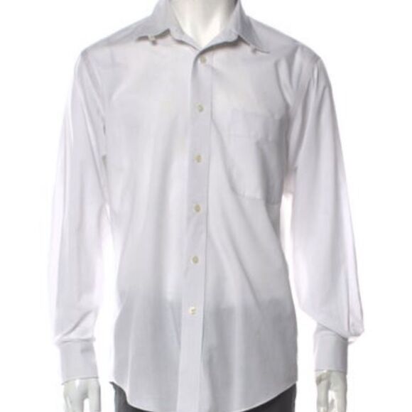 WHITE YVES SAINT LAURENT DRESS SHIRT MEN - Picture 1 of 4